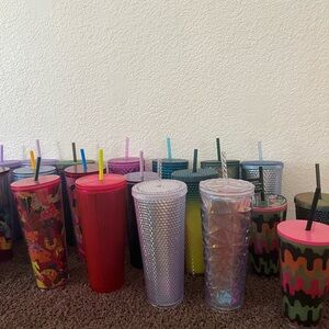 I have 41 Starbucks cups… All Colors!! 
          37 Venti and 4 Grande….